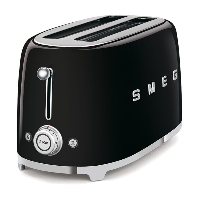 SMEG Broodrooster 2x2 Zwart