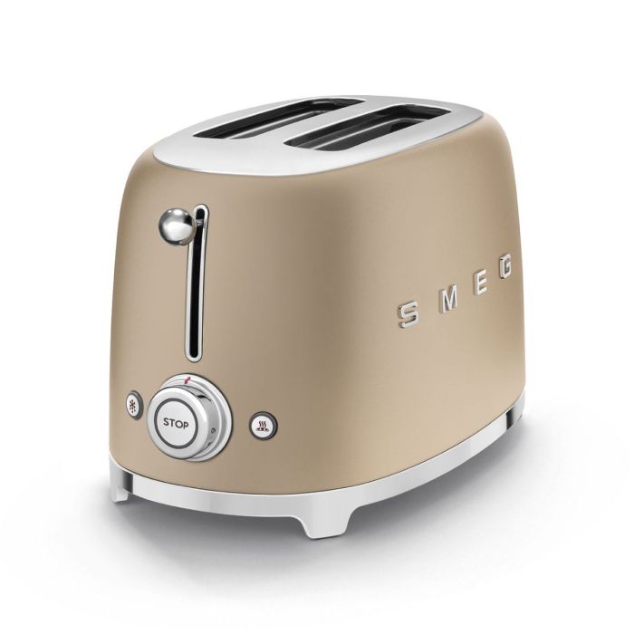 SMEG Broodrooster 2x2 Champagne