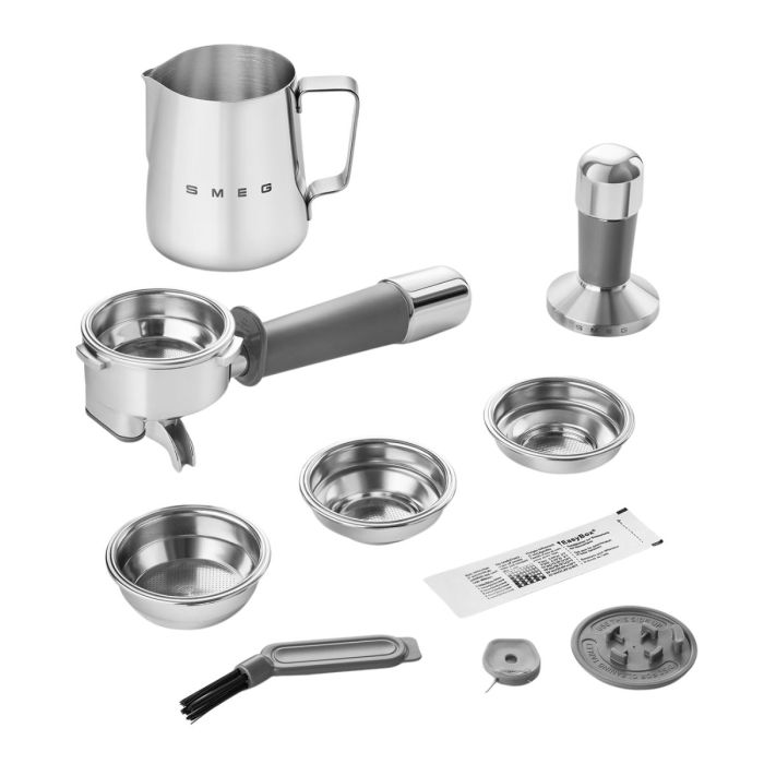 SMEG ESPRESSOMACHINE MET GEÏNTEGREERDE MOLEN MAT ZWART