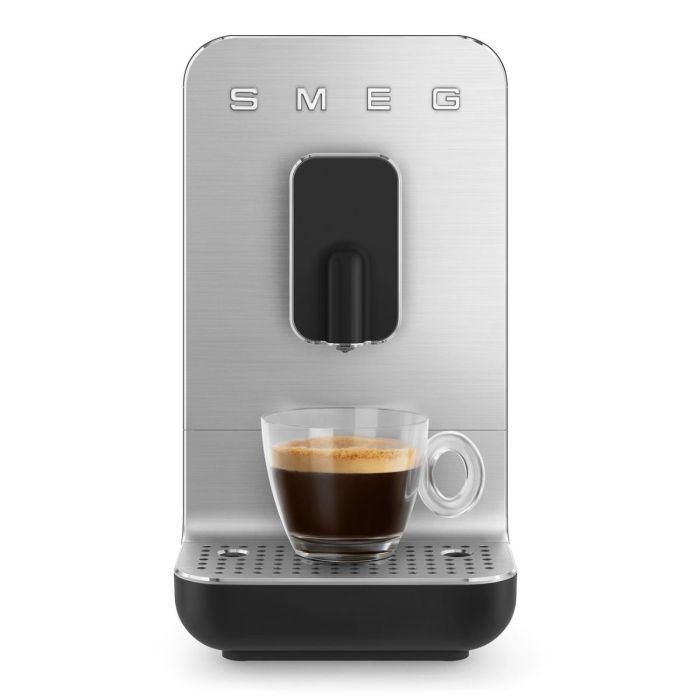 SMEG KOFFIEMACHINE RVS ZWART ONLY COFFEE