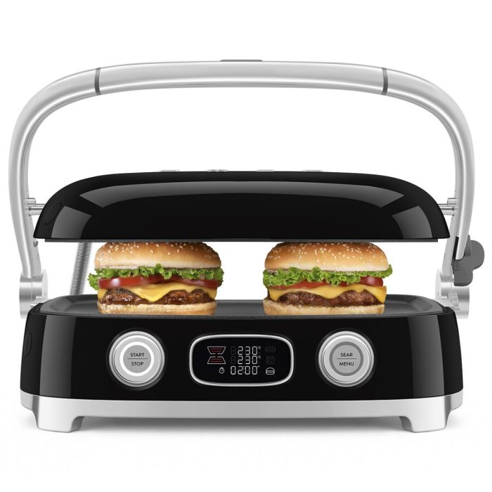Smeg Multi Grill Zwart Glanzend