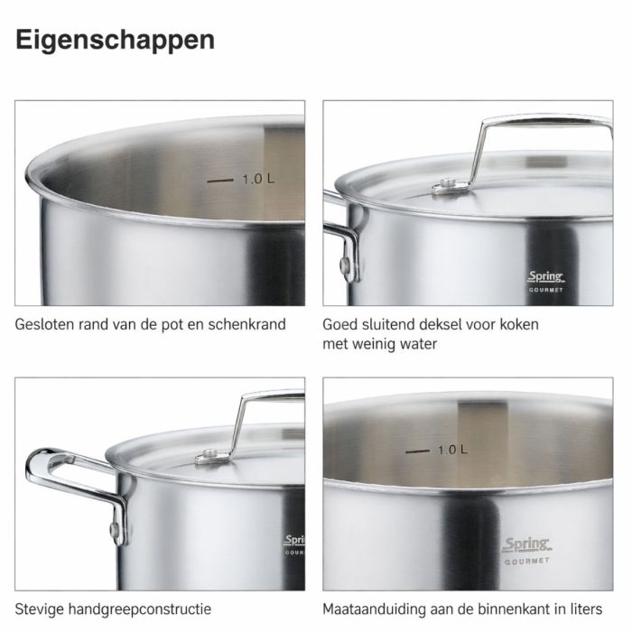 SPRING Pannenset GOURMET 4-delig