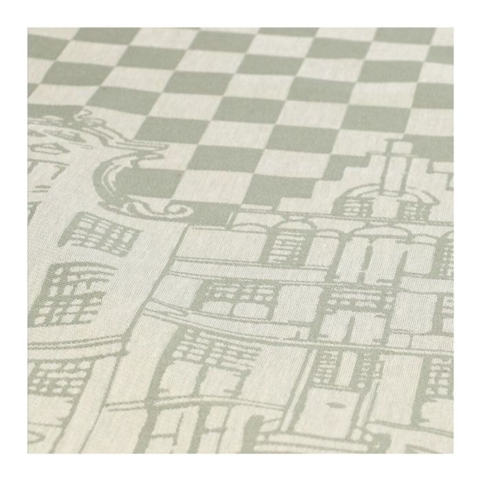 BUNZLAU THEEDOEK GRACHTENPAND GROEN