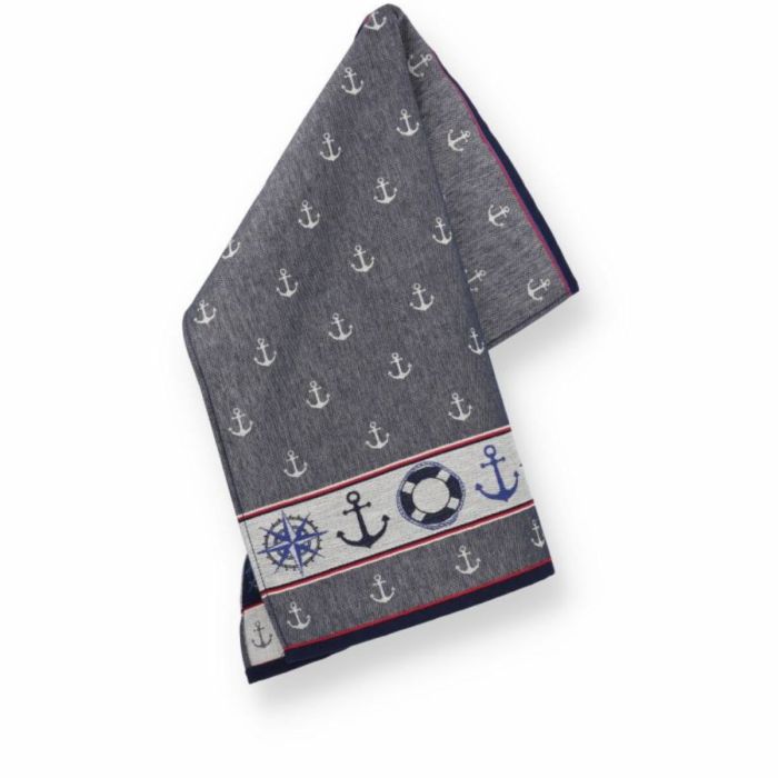 Bunzlau Castle Theedoek Maritime Blue