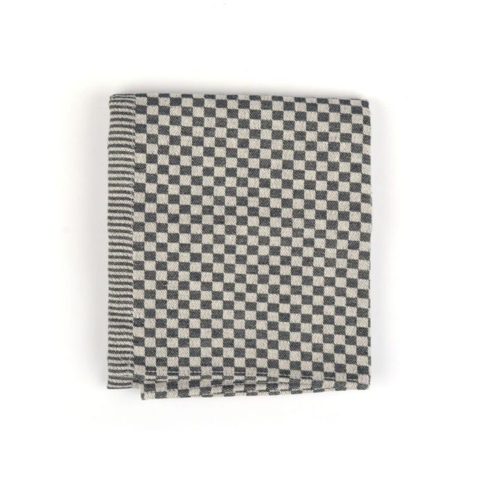 Bunzlau Castle Theedoek Small Check Black