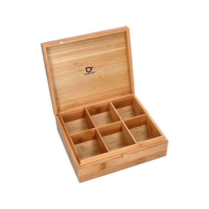 Bredemeijer Theedoos Bamboe met 6 blikjes 