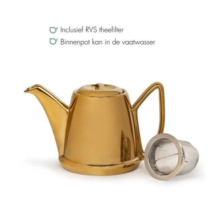 Bredemeijer Theepot Cosy Manto Tulip 1,0L Goudkleurig