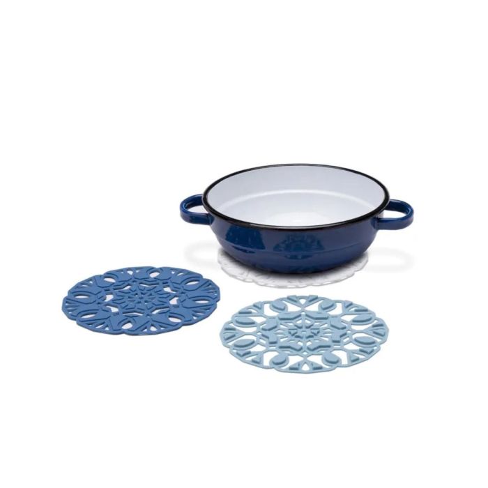ONDERZETTER TRIVETILE 3ST BLAUW