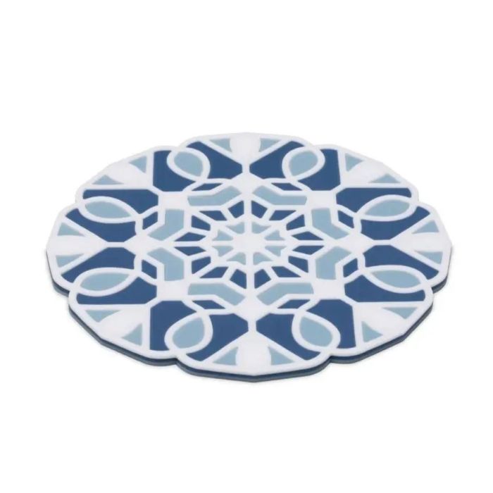 ONDERZETTER TRIVETILE 3ST BLAUW