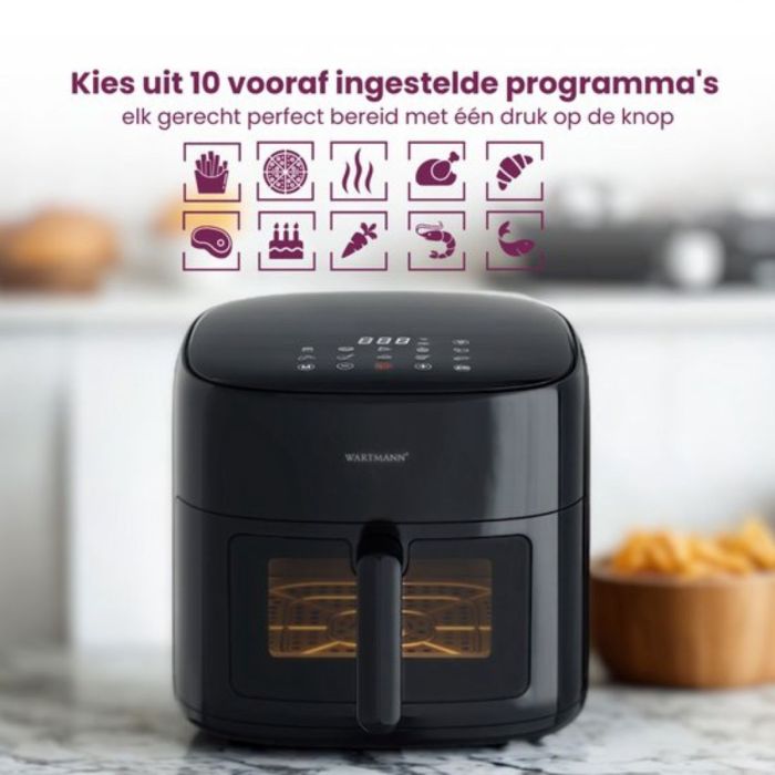 Wartmann Airfryer PFAS-vrij WM-2408 AF 6 Lt.