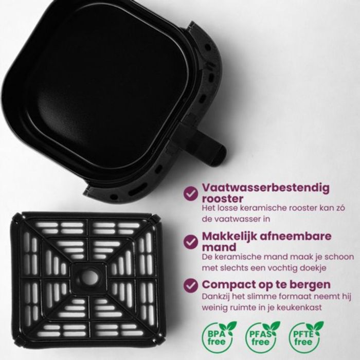 Wartmann Airfryer PFAS-vrij WM-2408 AF 6 Lt.