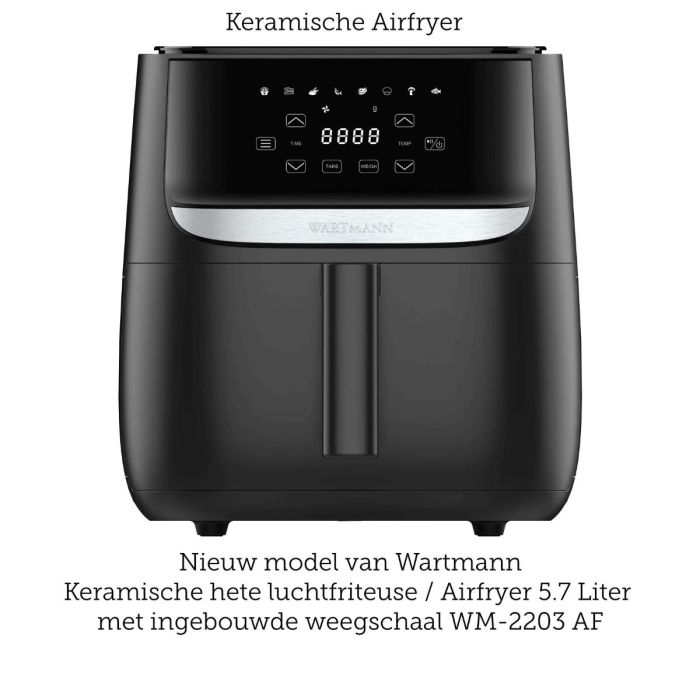 Wartmann Keramische Airfryer WM-2203 AF - PFAS vrij