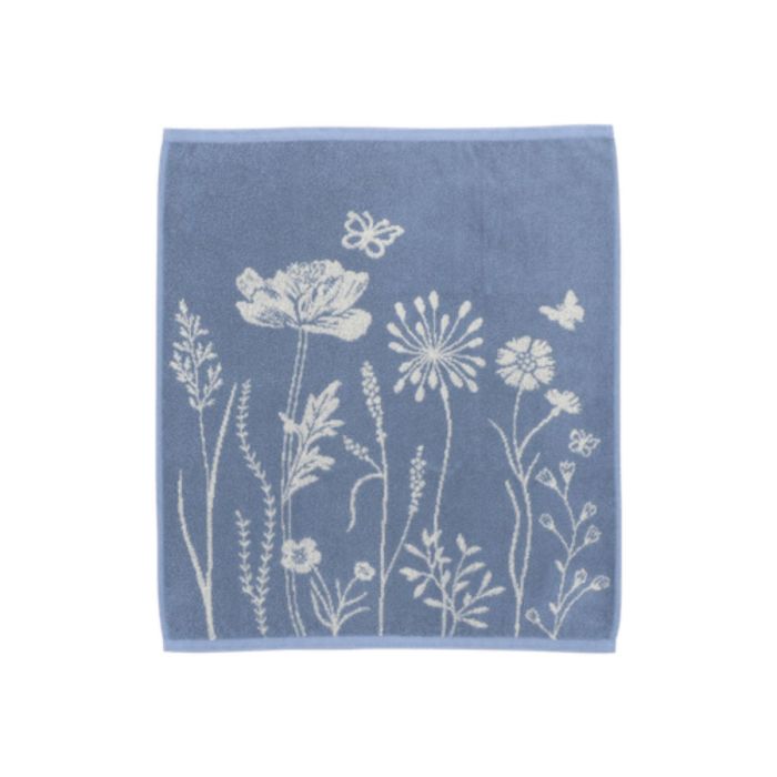 Bunzlau Castle Keukendoek Wild Flowers Grey-Blue