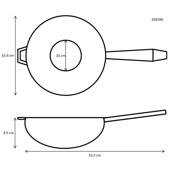 Ronneby Bruk Wok Ultra Light Original, 32 cm