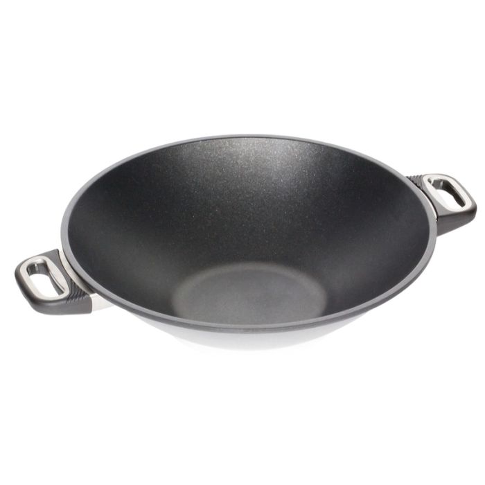 AMT Gastroguss Inductie wok 32cm met handvaten