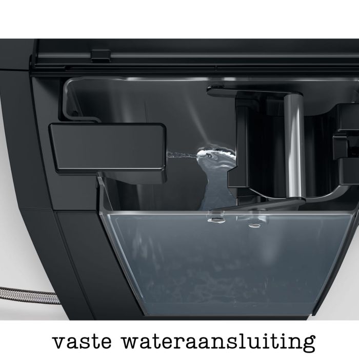 JURA X10C Dark Inox met VASTE WATERAANSLUITING