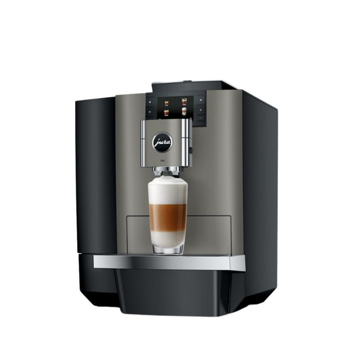 JURA X10C Dark Inox met VASTE WATERAANSLUITING
