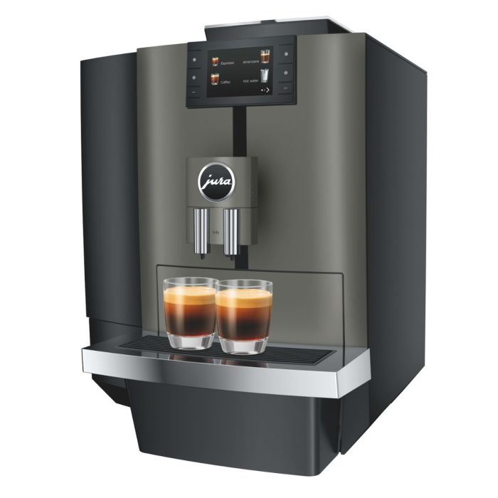 JURA X4C DARK INOX MET VASTE WATERAANSLUITING