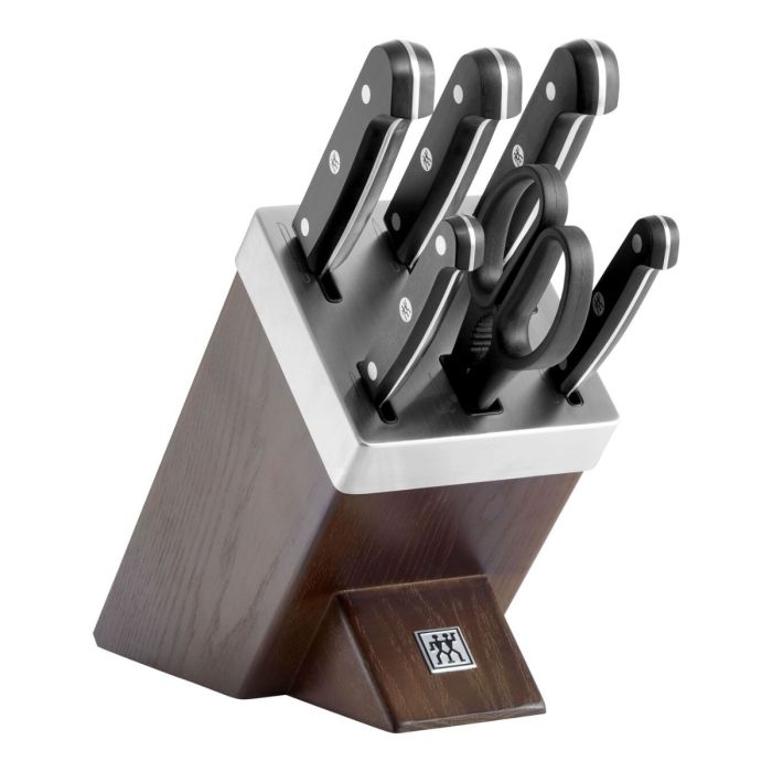 Zwilling Gourmet Messenblok 7-delig Essenhout