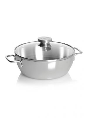 demeyere apollo conische braadpan 24cm  glasdeksel