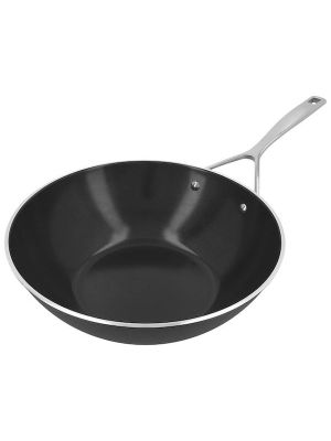 demeyere alu pro 5 wok vlakke bodem ceraforce 30cm