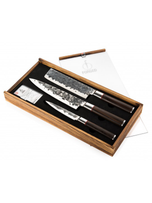 Forged Sebra messenset 3 delig