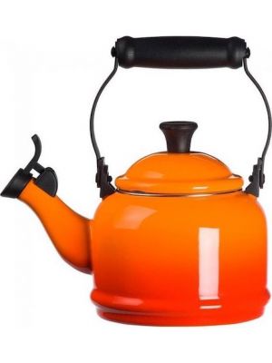 le creuset fluitketel 1,1ltr demi Oranjerood