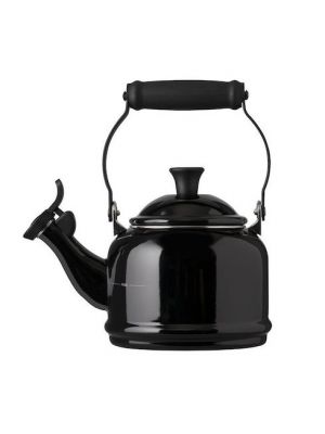 le creuset demi 1,1ltr. fluitketel zwart