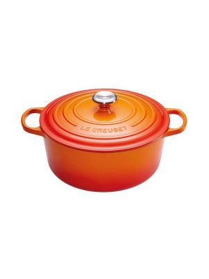 le creuset 28cm oranje rood
