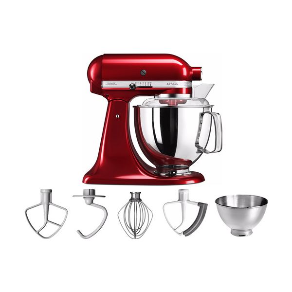 Vergelijkbaar De daadwerkelijke Hoofd Kitchenaid Artisan mixer 5KSM175 Appelrood - Kookshop de Pepermolen