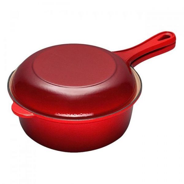 Uitroepteken Primitief Opvoeding Le Creuset 2 in 1 Koekenpan/Steelpan Kersenrood Ø 22 cm 2,3 liter –  Kookshop de Pepermolen.nl