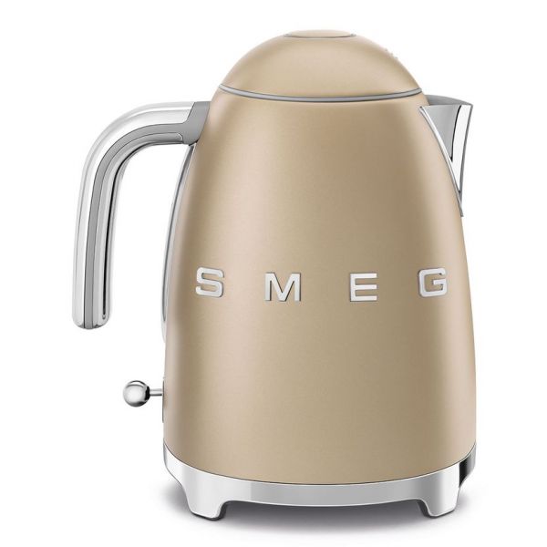 SMEG waterkoker mat champagne - Kookshop de